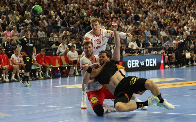v.l. Deutschland vs. Daenemark, Handball, Maenner, Laenderspiel, 17.05.2026 Deutschland vs. Daenemark, Handball, Maenner, Laenderspiel, 17.05.2026 Koeln Copyright: xEibner-Pressefotox xThomasxStoeckerx EP_TSR