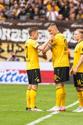 17.05.2026, xomx, Fussball 2.Bundesliga, Dynamo Dresden - Holstein Kiel v.l. (DFL DFB REGULATIONS PROHIBIT ANY USE OF PHOTOGRAPHS as IMAGE SEQUENCES and or QUASI-VIDEO) Dresden