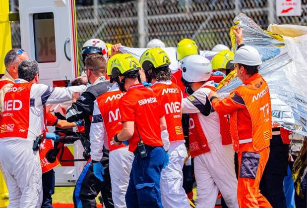 Alex Marquez (73 ESP Gresini Racing) suffers a serious accident during the race at the MotoGP Catalonia Grand Prix 2026 in Montmelo Spain on 17 May 2026 Cordon Press 