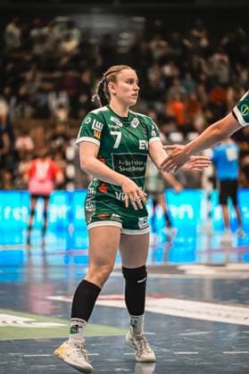 Szene mit Lea Watzl (7; Frisch auf Göppingen Frauen) in der EWS Arena Szene mit Lea Watzl (7; Frisch auf Göppingen Frauen)