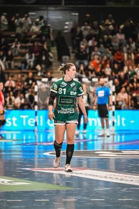 Szene mit Lea Neubrander (81; Frisch auf Göppingen Frauen) in der EWS Arena Szene mit Lea Neubrander (81; Frisch auf Göppingen Frauen)