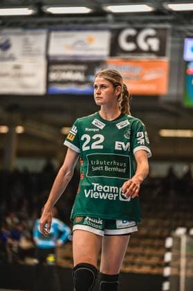 Szene mit Sina Ehmann (22; Frisch auf Göppingen Frauen) in der EWS Arena Szene mit Sina Ehmann (22; Frisch auf Göppingen Frauen)