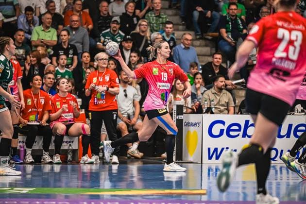 Szene mit Lea Gruber (19; SV Halle-Neustadt) und Marie Polakova (23; SV Halle-Neustadt) Szene mit Lea Gruber (19; SV Halle-Neustadt) und Marie Polakova (23; SV Halle-Neustadt)