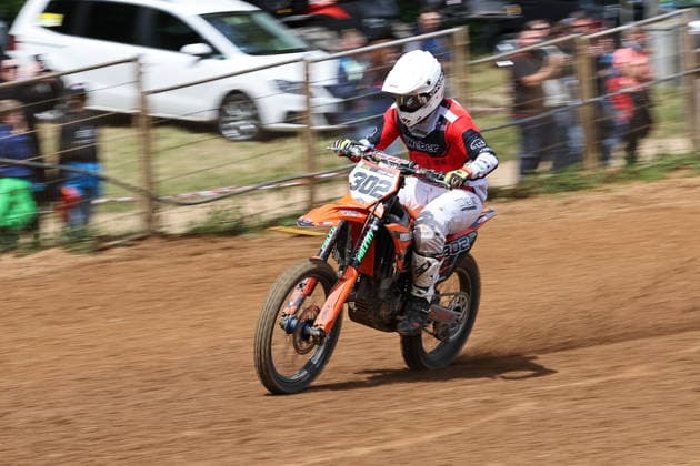 Dennis Bahr (302) KTM 250 , Deutschland, Motorsport, ADAC Motocross Schopfheim 2026, Baden-Württembergische Motocross-Meisterschaft OPEN, 1. Lauf, 17.05.2026, Schopfheim Motocross Rennstrecke Deutschland Copyright: xGrantxHubbsx