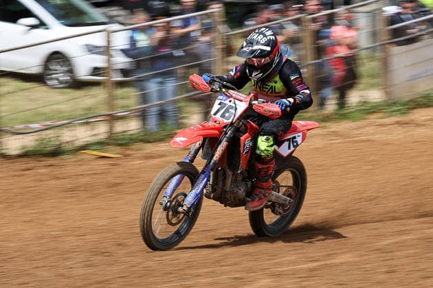 Jan Osswald (76) Honda , Deutschland, Motorsport, ADAC Motocross Schopfheim 2026, Baden-Württembergische Motocross-Meisterschaft OPEN, 1. Lauf, 17.05.2026, Schopfheim Motocross Rennstrecke Deutschland Copyright: xGrantxHubbsx