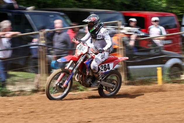 Moritz Kübler (284) Gas Gas , Deutschland, Motorsport, ADAC Motocross Schopfheim 2026, Baden-Württembergische Motocross-Meisterschaft OPEN, 1. Lauf, 17.05.2026, Schopfheim Motocross Rennstrecke Deutschland Copyright: xGrantxHubbsx