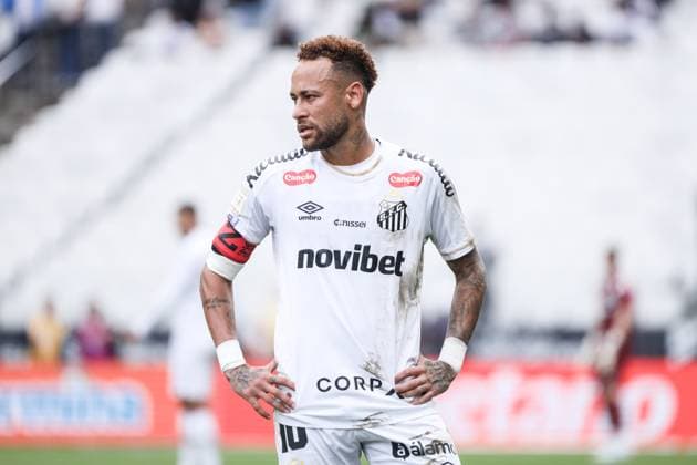 Santos and Coritiba in the Brazilian Championship Neymar of Santos during the match against Coritiba for the 16th round of the Brazilian Championship, at Neo Quimica Arena, east zone of Sao Paulo, this Sunday, May 17, 2026. SAO PAULO SAO PAULO BRAZIL Copyright: xMarinaxUezimax
