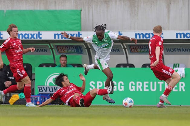 Noel Futkeu, Fürth, im Rückrundenspiel der Saison 2025 2026 zwischen SpVgg Greuther Fürth und Fortuna Düsseldorf (3:0) in Fürth; 17 05 2026; -