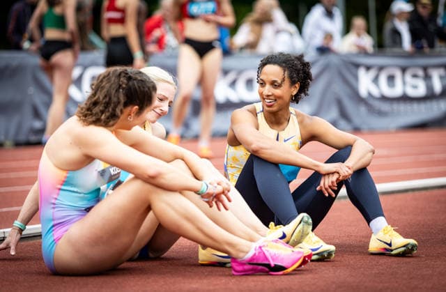 35. Internationales Läufermeeting; Pliezhausen, 17.05.2026 Im Fokus: Malaika Mihambo (GER LG Kurpfalz) nach ihrem 150m-Rennen; 35. Internationales Läufermeeting am 17.05.2026 im Schönbuchstadion in Pliezhausen (Baden-Württemberg). Copyright: xBEAUTIFULxSPORTS R.xSchmittx