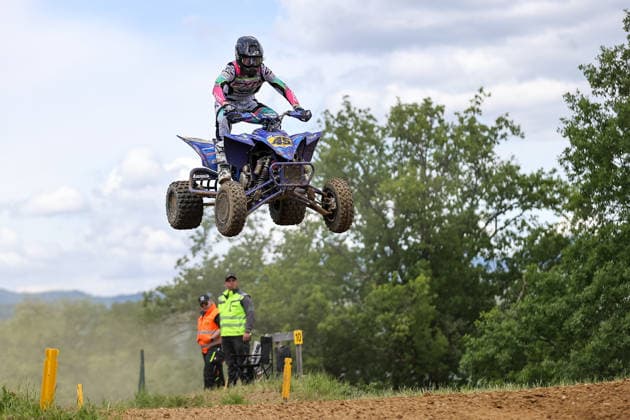 Luca Stiller (45) DEU Yamaha , Deutschland, Motorsport, ADAC Motocross Schopfheim 2026, DMX Quad Deutsche Meisterschaft, 1. Lauf, 17.05.2026, Schopfheim Motocross Rennstrecke Deutschland Copyright: xGrantxHubbsx
