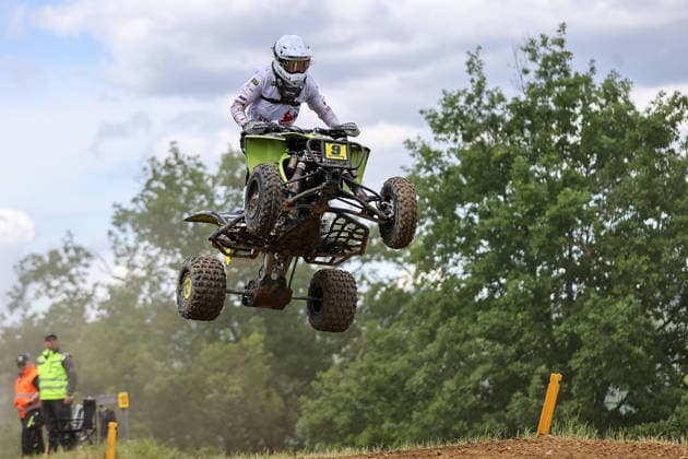 Paul-Heinz Steinberg (9) DEU Yamaha , Deutschland, Motorsport, ADAC Motocross Schopfheim 2026, DMX Quad Deutsche Meisterschaft, 1. Lauf, 17.05.2026, Schopfheim Motocross Rennstrecke Deutschland Copyright: xGrantxHubbsx