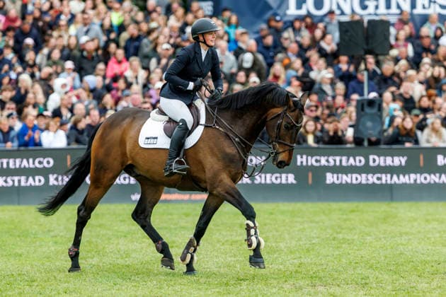 HAMBURG - Al Shira aa 95. Deutsches Spring- und Dressur DERBY 2026, HAMBURG - Al Shira aa 95. Deutsches Spring- und Dressur DERBY 2026 BLAU Clara (GER), Paul Melitta presents: 94. German Jumping-Derby Al Shira aa Derby Tour CSI4*: Int. jumping competition with jump-off (1,55m) Hamburg, Jenischpark, Derby Park Klein Flottbek 17. May 2026 -