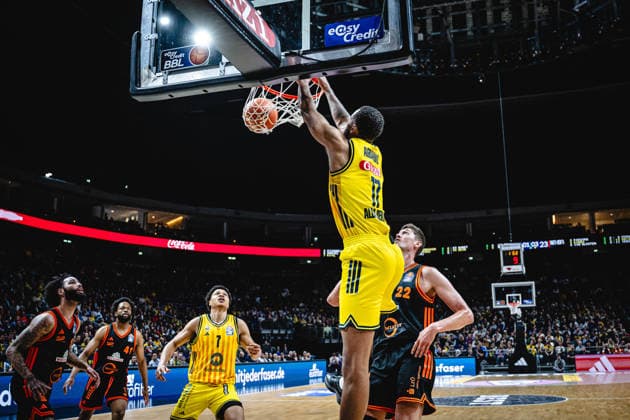 Basketball Berlin 17.05.2026 Saison 2025 2026 EasyCredit BBL 1. Bundesliga Männer, Herren Playoffs Viertelfinale Spiel 1 Alba Berlin - RASTA Vechta Norris Agbakoko (Alba Berlin, No.17)