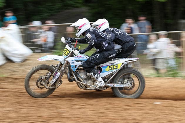 s513Noah Häcker und Jannik Noah Häckerm DEU (513) VMC-Zabel , Deutschland, Motorsport, ADAC Motocross Schopfheim 2026, DMX Seitenwagen Deutsche Meisterschaft, 1. Lauf, 17.05.2026, Schopfheim Motocross Rennstrecke Deutschland Copyright: xGrantxHubbsx