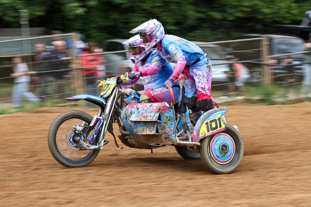 Mark Tellermann und Leon Tellermann DEU (101) WSP-KTM , Deutschland, Motorsport, ADAC Motocross Schopfheim 2026, DMX Seitenwagen Deutsche Meisterschaft, 1. Lauf, 17.05.2026, Schopfheim Motocross Rennstrecke Deutschland Copyright: xGrantxHubbsx