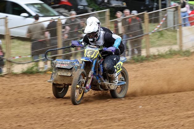 Stephan Schwerdt und Louis Meyer DEU (131) WSP-Zabel , Deutschland, Motorsport, ADAC Motocross Schopfheim 2026, DMX Seitenwagen Deutsche Meisterschaft, 1. Lauf, 17.05.2026, Schopfheim Motocross Rennstrecke Deutschland Copyright: xGrantxHubbsx