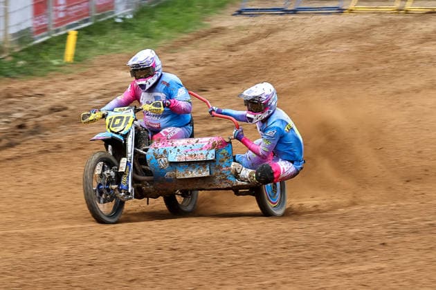 Mark Tellermann und Leon Tellermann DEU (101) WSP-KTM , Deutschland, Motorsport, ADAC Motocross Schopfheim 2026, DMX Seitenwagen Deutsche Meisterschaft, 1. Lauf, 17.05.2026, Schopfheim Motocross Rennstrecke Deutschland Copyright: xGrantxHubbsx
