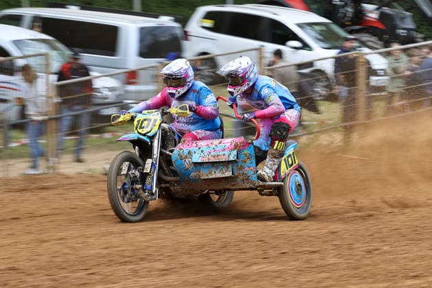 Mark Tellermann und Leon Tellermann DEU (101) WSP-KTM , Deutschland, Motorsport, ADAC Motocross Schopfheim 2026, DMX Seitenwagen Deutsche Meisterschaft, 1. Lauf, 17.05.2026, Schopfheim Motocross Rennstrecke Deutschland Copyright: xGrantxHubbsx