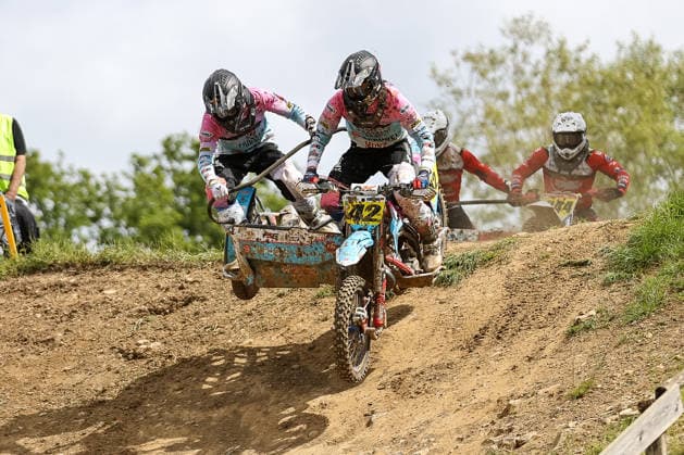 David Schellmann und Ben Gutekunst DEU (42) VMC-Zabel , Deutschland, Motorsport, ADAC Motocross Schopfheim 2026, DMX Seitenwagen Deutsche Meisterschaft, 1. Lauf, 17.05.2026, Schopfheim Motocross Rennstrecke Deutschland Copyright: xGrantxHubbsx