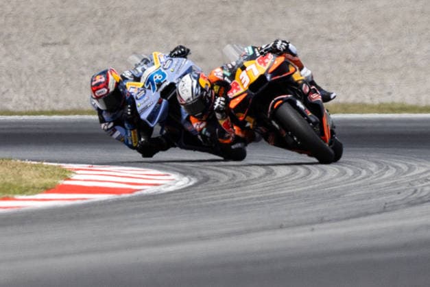 May 17, 2026, Barcelona, Barcelona, Spain: MONTMELO, SPAIN - MAY 17: Alex Marquez 73 of BK8 Gresini Racing MotoGP and Pedro Acosta 37 of Red Bull KTM Factory Racing in action during the MotoGP Grand Prix of Catalunya at Circuit de Barcelona-Catalunya on May 17, 2026 in Montmelo, Spain. MotoGP Grand Prix Of Catalunya  - ZUMAs316 20260517_znp_s316_061 Copyright: xMartixSeguraxRamonedax