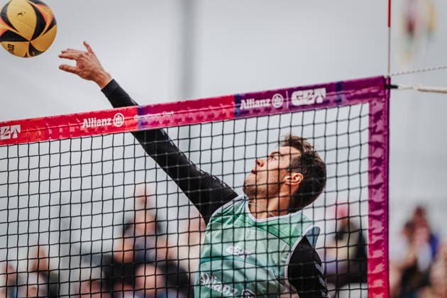Beachvolleyball Männer Allianz German Beach Tour 2026 Tourstop Düsseldorf 17.05.2026 Yannick Bibelriether Düsseldorf Robert-Lehr-Ufer Nordrhein-Westfalen Deutschland