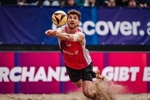 Beachvolleyball Männer Allianz German Beach Tour 2026 Tourstop Düsseldorf 17.05.2026 Luis Henrichs Düsseldorf Robert-Lehr-Ufer Nordrhein-Westfalen Deutschland
