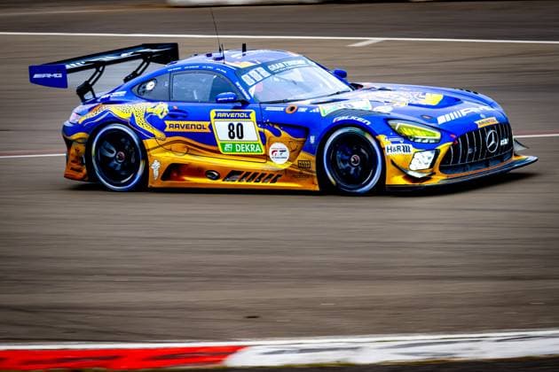 NURBURG - Mercedes-AMG Team RAVENOL Maro Engel, Luca Stolz, Fabian Schiller, Maxime Martin Mercedes-AMG GT3 wins the ADAC RAVENOL 24h Nurburgring on May 17, 2026 in Germany. (Photo by Jack Brekelmans EYE4IMAGES DeFodi Images) -