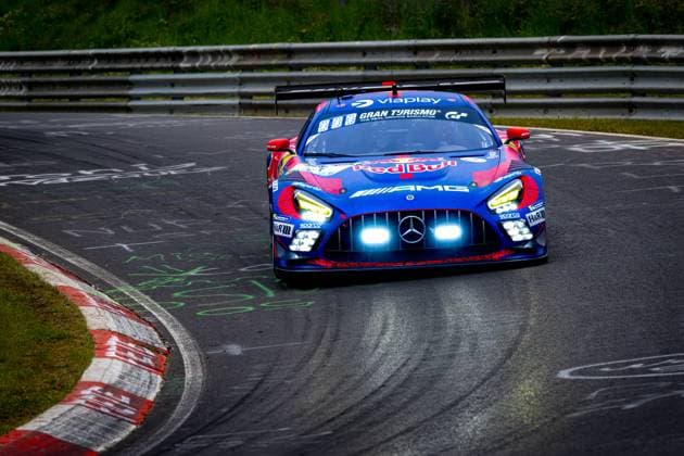 NURBURG - Max Verstappen during the ADAC RAVENOL 24h Nurburgring on May 17, 2026 in Germany. (Photo by Jack Brekelmans EYE4IMAGES DeFodi Images) -