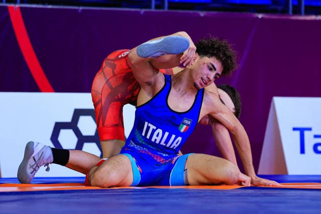 U17, U 17 Wrestling European Championships 60kg FS - Stefano Garcia Valdes (ITA) df. Balazs Hideg (HUN) Samokov Arena Samokov Bulgaria