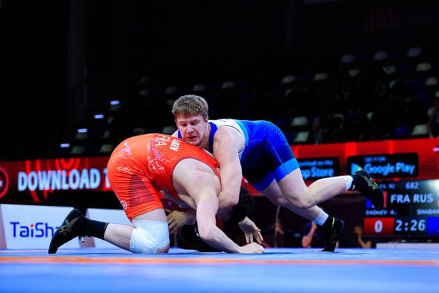 U17, U 17 Wrestling European Championships 92kg FS - Abdurazak Shabanov (RUS) df. Ali Dadaev (FRA)