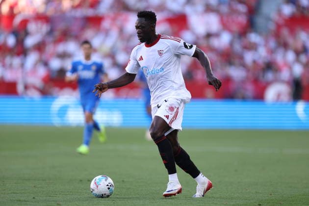 ESP: LaLiga EA Sports Sevilla FC v Real Madrid; Akor Jerome Adams of Sevilla in action during LaLiga EA Sports, between Sevilla FC v Real Madrid played at Ramon Sanchez-Pizjuan Stadium, Sevilla on May 17th, 2026 in Spain; Sevilla Spain Futbol Copyright: xRafaelxRomanx xAgenciaxLOFx