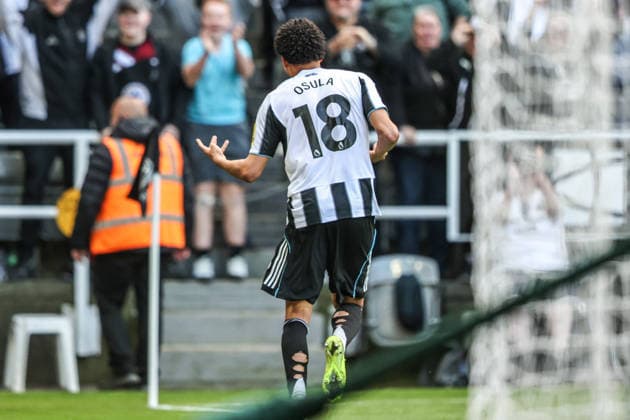 Newcastle United v West Ham United - Premier League William Osula of Newcastle United celebrates his goal to make it 3-0 during the Premier League match between Newcastle United and West Ham United at St. James s Park in Newcastle, United Kingdom, on May 17, 2026. Newcastle United Kingdom  Copyright: xNewsxImagesx originalFilename:cosgrove-premierl260517_npbqe.jpg