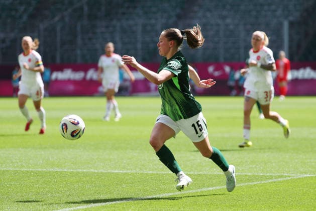 VfL vs. Nürnberg, BL Frauen Wolfsburg, 17.05.2026, Fußball, Frauen, Google Pixel Bundesliga, Saison 2025 2026, VfL Wolfsburg vs 1. FC Nürnberg: Janou Levels (VfL Wolfsburg) AOK Stadion Niedersachsen Deutschland