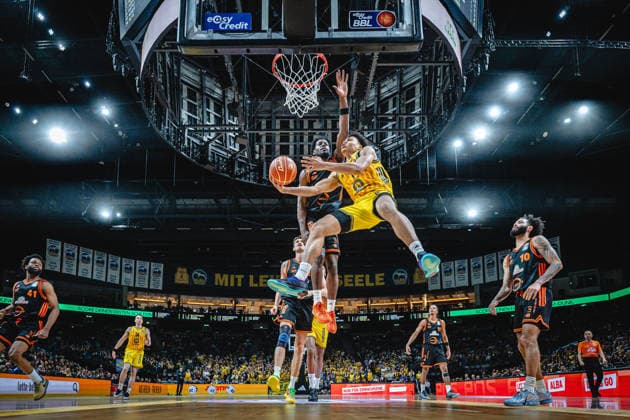 Basketball Berlin 17.05.2026 Saison 2025 2026 EasyCredit BBL 1. Bundesliga Männer, Herren Playoffs Viertelfinale Spiel 1 Alba Berlin - RASTA Vechta Jack Kayil (Alba Berlin, No.07)