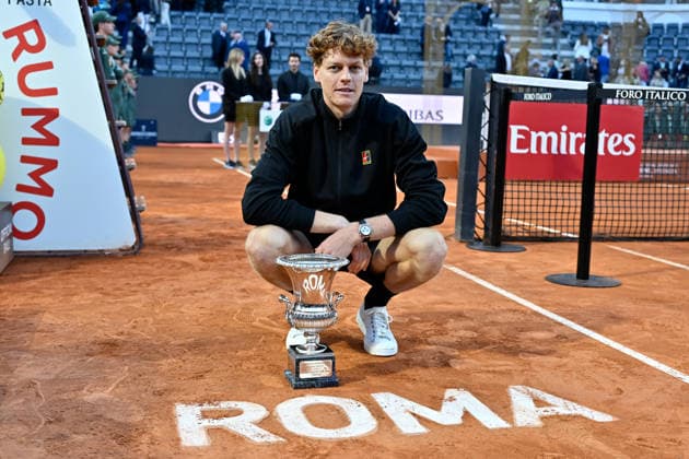 Sport Bilder des Tages Foto IPP Cavaliere Emiliano. Roma 17 05 2026. Tennis Internazionali d Italia 2026. Nella foto: Jannik Sinner. Italy Photo Press - World Copyright italy ITALY  Copyright: xR4924_italyphotopressx