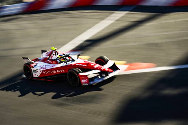 Monaco E-Prix Round 10 Driver Oliver Rowland of the Nissan Formula E Team participates in a qualifying session during the ABB FIA Formula E World Championship, WM, Weltmeisterschaft Monaco E-Prix 2026 in Monte Carlo, Monaco, on May 17, 2026. Monte Carlo Monaco  Copyright: xLucaxBarsalix originalFilename:barsali-notitle260517_nppG6.jpg