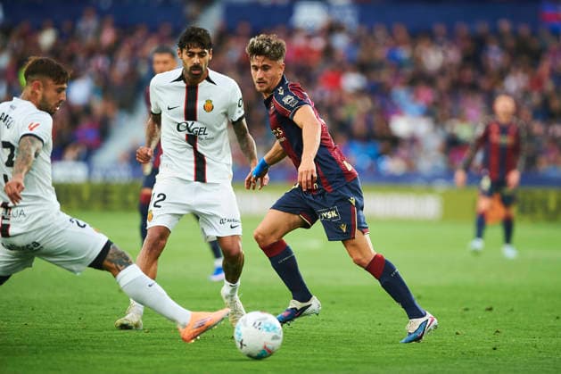 Ivan Romero (Levante UD) during the LaLiga EA Sports match between Levante UD and RCD Mallorca at Ciudad de Valencia on May 17, 2026 in Valencia, Spain. (Photo by Maria Jose Segovia DeFodi Images) -