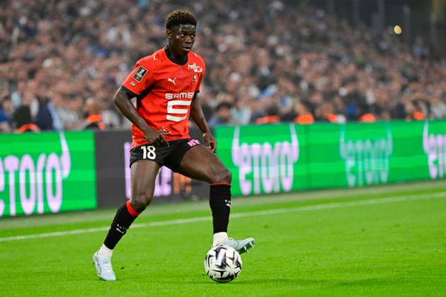FOOTBALL : Olympique de Marseille VS Stade Rennais FC - Ligue 1 McDonald s - 17 05 2026 Mahamadou Nagida (SRFC) - Ligue 1 McDonald™s match between Olympique de Marseille and Stade Rennais FC on May 17, 2026 at the Orange Velodrome Stadium in Marseille. MarseilleFrance  Copyright: xWilliamxCannarellax