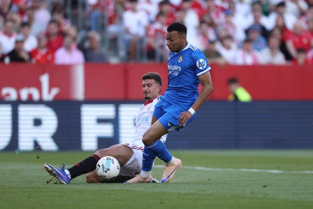 ESP: LaLiga EA Sports Sevilla FC v Real Madrid; Kylian Mbappe of Real Madrid during LaLiga EA Sports, between Sevilla FC v Real Madrid played at Ramon Sanchez-Pizjuan Stadium, Sevilla on May 17th, 2026 in Spain; Sevilla Spain Futbol Copyright: xRafaelxRomanx xAgenciaxLOFx