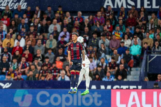 May 17, 2026, Valencia, Valencia, SPAIN: Kervin Arriaga of Levante UD in action during the Spanish league, LaLiga EA Sports, football match played between Levante UD and RCD Mallorca at Ciutat de Valencia stadium on May 17, 2026, in Valencia, Spain. Levante UD V RCD Mallorca - LaLiga EA Sports  - ZUMAa181 20260517_zaa_a181_270 Copyright: xIvanxTerronx