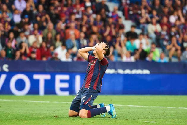 Carlos Espi (Levante UD) during the LaLiga EA Sports match between Levante UD and RCD Mallorca at Ciudad de Valencia on May 17, 2026 in Valencia, Spain. (Photo by Maria Jose Segovia DeFodi Images) -