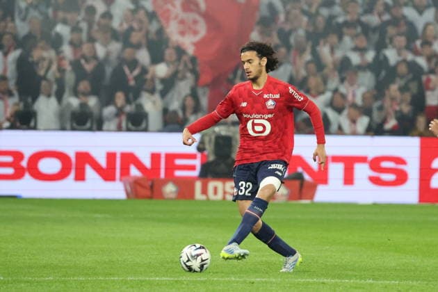 FOOTBALL : LOSC Lille vs Auxerre - Ligue 1 J34 - 17 05 2026 Ayyoub BOUADDI (LOSC Lille) lors du match LOSC Lille vs Auxerre, Ligue 1 J34, Decathlon Arena stade Pierre Mauroy, le 17 mai 2026 - photo Laurent Sanson PsnewZ  Copyright: xLaurentxSANSONx xPsnewZx