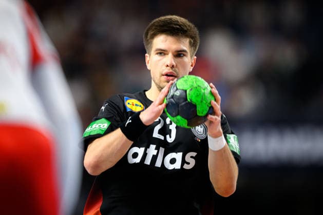 Koeln: Handball Laenderspiel - Deutschland - Daenemark Renars Uscins (Deutschland) Koeln Lanxess Arena Deutschland