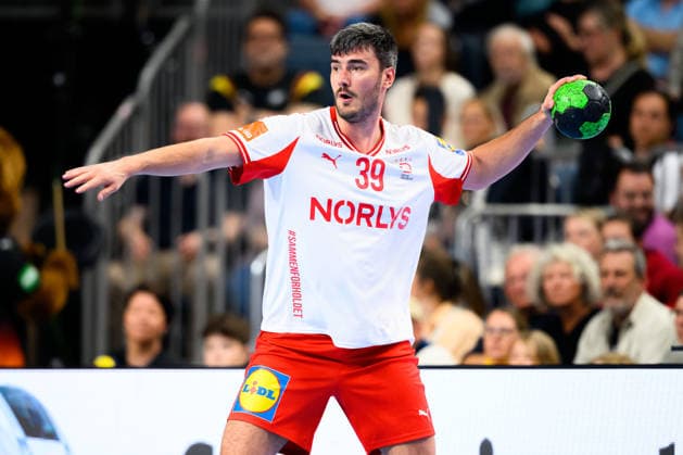 Koeln: Handball Laenderspiel - Deutschland - Daenemark Daenemarks Jacob Ellegard Lassen Koeln Lanxess Arena Deutschland