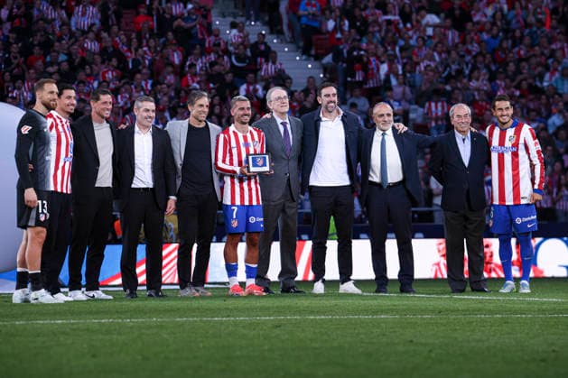 Atletico de Madrid vs. Girona, on the 37th matchday of the 2025 26 Spanish First Division May 17, 2026, Madrid, Spain: Tribute to Antoine Griezmann after the Spanish championship LaLiga football match between Atletico de Madrid and Girona CF on 17 May 2026 at Estadio Santiago Bernabeu in Madrid, Spain. Madrid, Spain Madrid Madrid Spain Copyright: xAlejandroxMatiasx