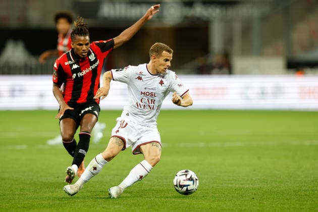 OGC Nice v FC Metz - Ligue 1 McDonald s 2025 2026 10 Gauthier HEIN (fcm) during the Ligue 1 McDonald s match between Nice and Metz at Allianz Riviera on May 17, 2026 in Nice, France. Nice France  Copyright: xFEPx 776348395
