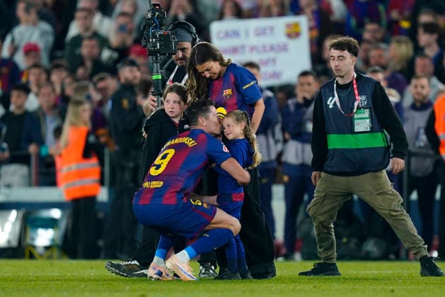 ESP: FC Barcelona, Barca Real Betis . La Liga EA Sports. Date 37 Robert Lewandowski of FC Barcelona during the La Liga EA Sports match between FC Barcelona and Real Betis played at Spotify Camp Nou Stadium on 17 May 2026 in Barcelona, Spain. kpng Copyright: xSergioxRuizx xPRESSINPHOTOx PS_260517_BAR_BET_2526_058