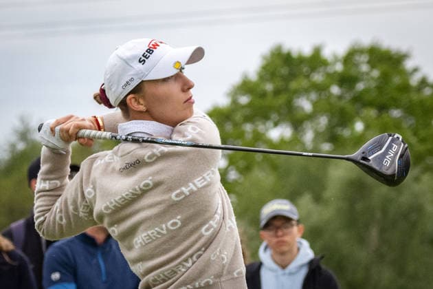 Golf - Golf, Amundi German Masters, Ladies European Tour LET, Ladies Winsen Luhe, Deutschland, 17.05.26: Golf im Green Eagle Golf Courses am 17.05.2026 in Winsen Luhe, Deutschland. (Foto von Axel Kaste) Alexandra Försterling Winsen Luhe Green Eagle Golf Courses Winsen Luhe Deutschland
