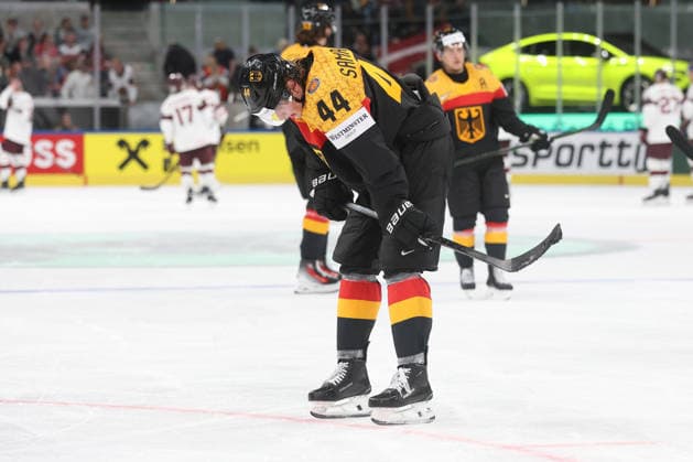17.05.2026 Swiss Life Arena Zuerich , SCHWEIZ, Herren IIHF World Championship, WM, Weltmeisterschaft Zurich 2026 Gruppe A Deutschland - Lettland Joshua Samanski (GER) entaeuscht nach dem Spiel