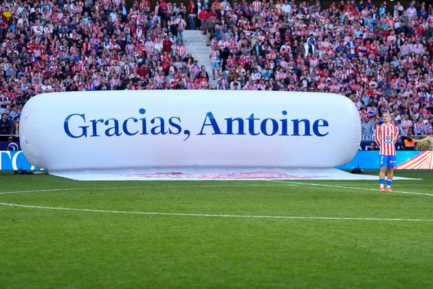 May 17, 2026, Madrid, Madrid, Spain: Antoine Griezmann of Atletico de Madrid during the tribute to Antoine Griezmann after the Spanish League, LaLiga EA Sports, football match played between Atletico de Madrid and Girona FC at Riyadh Air Metropolitano stadium on May 17, 2026, in Madrid, Spain. Atletico De Madrid V Girona FC - LaLiga EA Sports  - ZUMAa181 20260517_zaa_a181_362 Copyright: xOscarxJ.xBarrosox